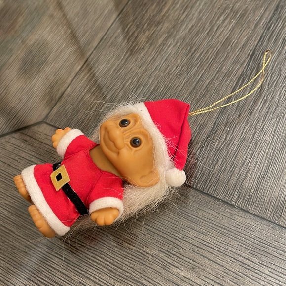 Vintage Russ Christmas Santa Troll Doll in Santa Suit Santa Claus 5" Ornament - Picture 10 of 14
